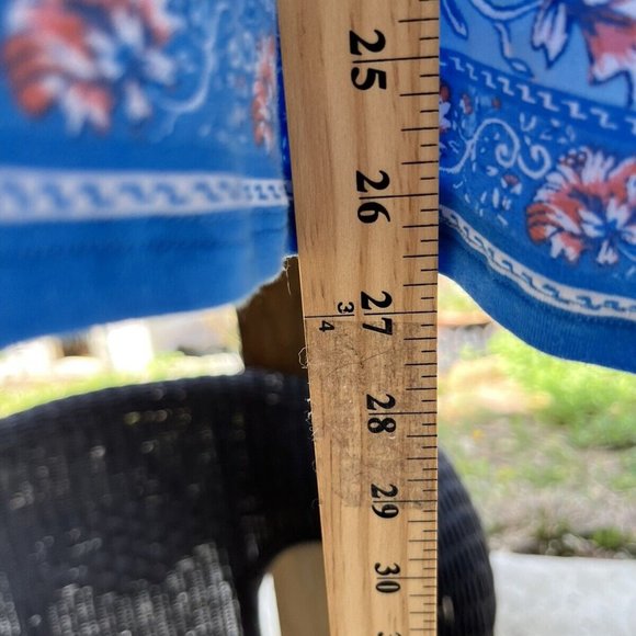 Ruby Red Round-Neck Top Embellished Shirt Pullover LongSleeves Size Medium - Picture 7 of 8